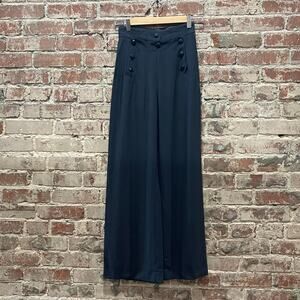 Vintage Moschino Couture Cruise Me Baby Navy Blue Sailor Pants Size 6